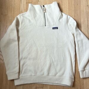 Patagonia Cream Cowl Neck Sweater